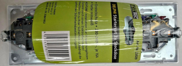 Preview: DELPHI Set 3 Steckdosen + 3-fach Rahmen UP weiß Klemmanschluss 22929