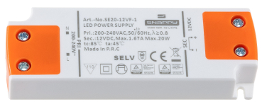 Preview: LED Trafo CT-SL20 SlimLine 12VDC 0,5-20W 22933