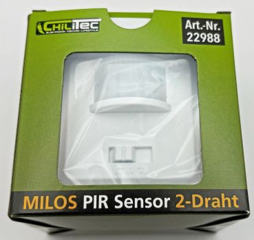 MILOS Bewegungsmelder 2-Draht weiß matt LED geeignet 160° UP 22988