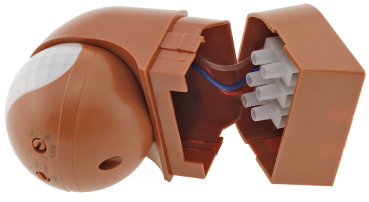 Aufputz 3-Draht PIR Bewegungsmelder ziegelrot CBI-Slim 180° IP44 22992