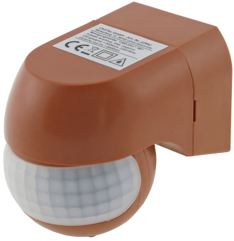 Aufputz 3-Draht PIR Bewegungsmelder ziegelrot CBI-Slim 180° IP44 22992