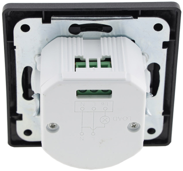 Preview: MILOS Bewegungsmelder anthrazit UP für LED geeignet, 2-Draht, 23406