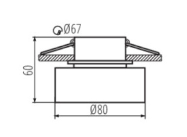Preview: Einbauleuchte Downlight GOVIK Aluminium IP20 schwarz