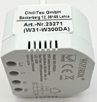 MILOS WiFi Unterputz Schalter + LED Dimmer Android + iOS, Alexa + Google tauglich, 23271