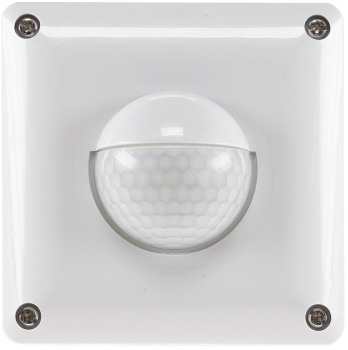 Preview: PIR Bewegungsmelder 190° IP65 2/3-Draht weiss UP 23337
