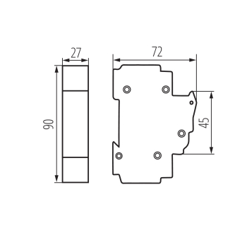 Lasttrennschalter KSF KSF02-63-1P 63A 1-polig Ideal 23341