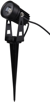 ChiliTec 4er Set Gartenleuchte IP65/44 Gartenstrahler 4 Spots mit Erdspieß + Netzteil 3000K 23441