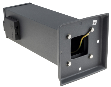 ChiliTec Steckdosensäule 2-fach Anthrazit IP44 Gartensteckdose 23444