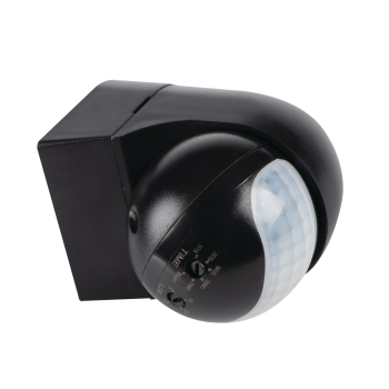 Preview: Bewegungsmelder ALER MINI PIR Sensor Aufputz 800W schwarz weiß 23459