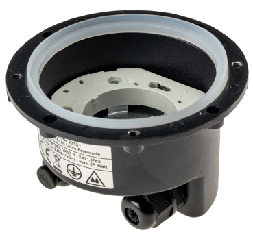Bodeneinbauleuchte BEL GX53 XXL rund ØxT 14x7cm IP65 Bodenleuchte extrabreiter Rahmen 23551