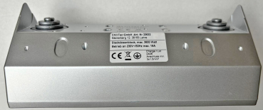 3-fach Steckdosenblock silber Aufbau-Steckdosen 23632