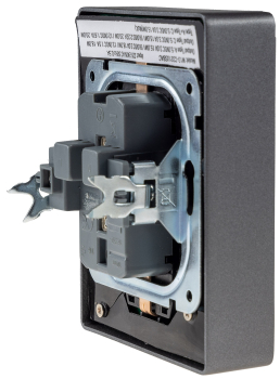 Preview: MILOS Steckdose 2-fach anthrazit Schutzkontakt 23718