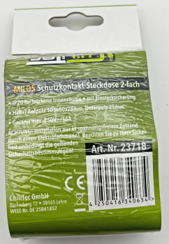 MILOS Steckdose 2-fach anthrazit Schutzkontakt 23718