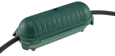 ChiliTec Kabelschutzbox mit Wandhalterung IP44 für Aussen LxØ 21x8cm Grün 23784