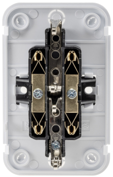 FASKO Doppel-Steckdose Weiß Aufputz Berührungsschutz ChiliTec 23813