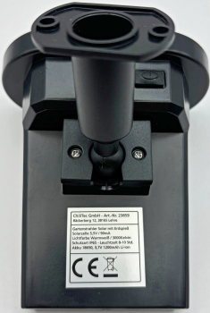 ChiliTec LED Solar Gartenstrahler mit Erdspieß und Dämmerungssensor IP65 23859