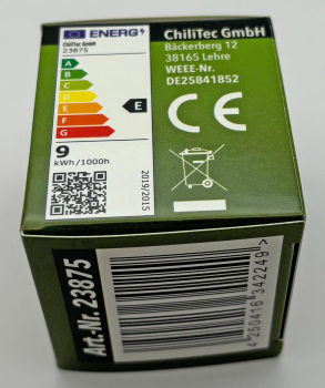 ChiliTec LED Strahler GU10 "P90" neutralweiß 896lm 9W 38° 4146K 23875