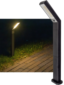 ChiliTec LED Solar Wegeleuchte "SWL-78" IP44 H63 Dämmerungssensor 3000K 23999