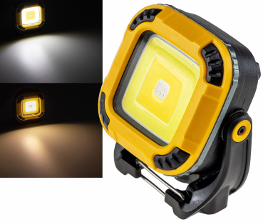 Preview: ChiliTec Mini LED Arbeitsleuchte "CT-MB5" 5W 400Lm Akku Baustrahler schwenkbar 24039