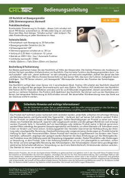 Preview: LED Nachtlicht mit Bewegungsmelder 230V Dämmerungssensor 2700K 24047