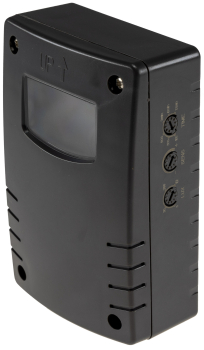Preview: ChiliTec IP65 HF-Bewegungsmelder "CT-HFB 65" Aufputz 3-Draht 180° Schwarz 24056