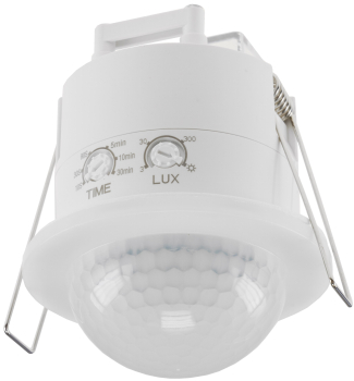 Preview: PIR Bewegungsmelder 360° IP54 Präsenzfunktion 20m Reichweite Einbau 3-Draht 24062