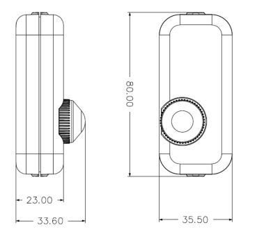 Schnurdimmer für LEDs, 3-150Watt 230V, Drehregler mit Ein & Aus, schwarz 24066