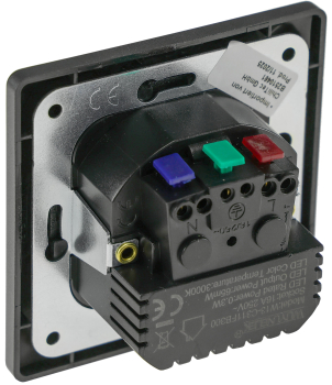 MILOS Schutzkontakt-Steckdose mit LED Anthrazit UP, Licht mit Sensor 24085