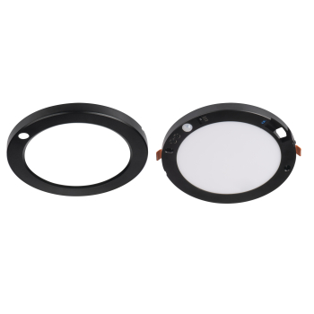 LED Deckenleuchte ERGA PIR Sensor 10-18W CCT 3000/4000/6500K schwarz 24616