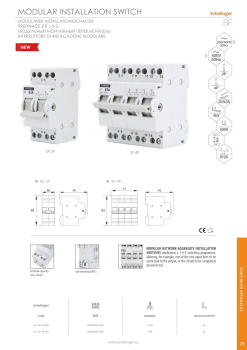 Schelinger Wahlschalter 63A 4-polig - Modularer Umschalter I-0-II 1-0-2 A11-SF-4P-063