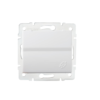 LOGI Steckdose mit Deckel IP44 Weiss Unterputz 25086