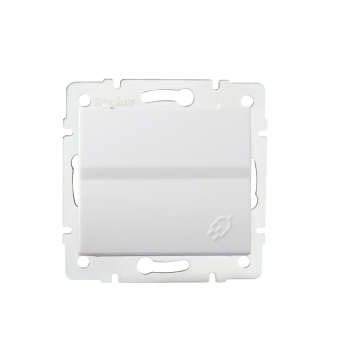 LOGI Steckdose mit Deckel IP44 Weiss Unterputz 25086