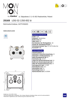 LOGI Multimedia-Enddose, SAT+TV+Radio Dose UP Weiss 25103