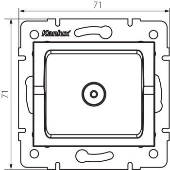 Preview: LOGI Multimedia-Enddose, TV Dose UP Weiss 25098