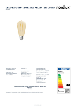 Nordlux LED Lampe ST64 dimmbar 7,2W E27 Filament Deco Leuchtmittel 2500K 660Lm 2680112727