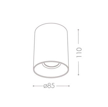 Preview: Deckenspotleuchte RITI GU10 B/G Kanlux Deckenleuchte schwarz gold 27571