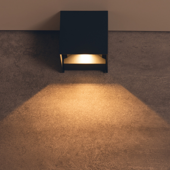 Preview: Kanlux LED Wandleuchte REKA CCT 3000/4000/6500K graphit 7W IP54 29005