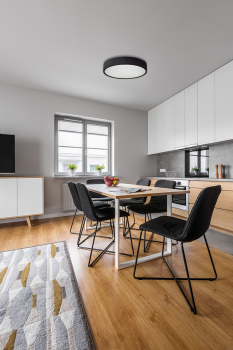 Preview: Holzleuchte Jasmin 370 schwarz Deckenleuchte Wandleuchte Kanlux 29208