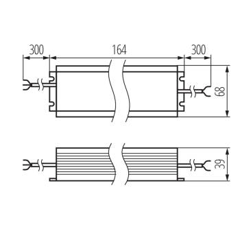 Preview: Elektronischer Transformator LC 24V DC IP67 100W Trafo Kanlux 33423