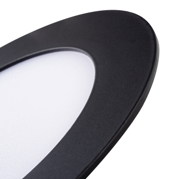 Preview: LED Panel 3000K ROUNDA V2 schwarz 6W IP44/20 Downlight 33562