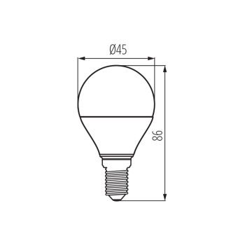 Preview: LED Lampe IQ-LED G45 2700K 7,2W E14 warmweiss 806Lm Kanlux Leuchtmittel 33740