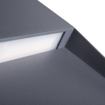 LED Wandleuchte DULI 6,5W 4000K NW-L-GR anthrazit IP54 33752