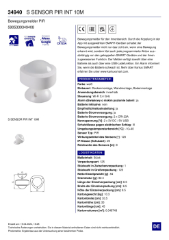 Kanlux SMART Bewegungsmelder S SENSOR PIR INT 10M 34940
