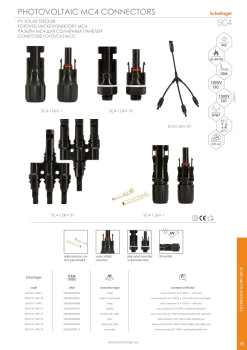 Schelinger Solaranschluss TYPU MC4 1000V DC doppelparallelles Paar mit Kabel E09-SC4-1,0KV-2Y