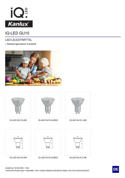 LED Lampe GU10 6,5W 4000K Ra95 515Lm neutralweiss Strahler silber IQ-LED Kanlux 35241