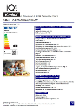 LED Lampe GU10 6,5W 4000K Ra95 515Lm neutralweiss Strahler silber IQ-LED Kanlux 35241