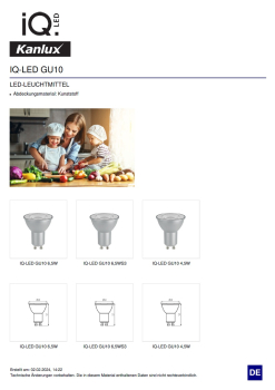 LED Spot GU10 6,5W 2700K 36° Ra95 535Lm warmweiss silber Kanlux 35243