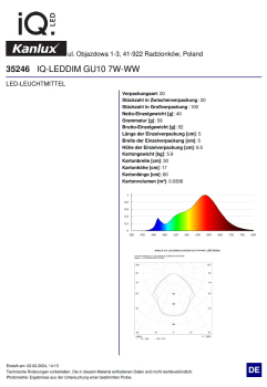 LED Strahler 7W 2700K dimmbar GU10 Lampe 490Lm warmweiss RA95 IQ-LEDDIM Kanlux 35246