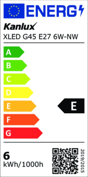 Preview: LED Lampe XLED G45 4000K Filament E27 6W 806Lm Leuchtmittel 35275