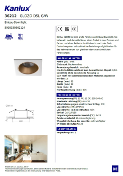 Preview: Deckeneinbauleuchte GLOZO DSL G/W Einbaurahmen eckig Einbau-Downlight 36212